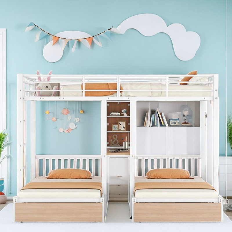 Triple bunk beds for fashion kids